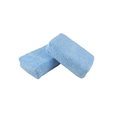Car Dealer Depot Microfiber Wax Applicator/Blue - 4" X 6" 46M